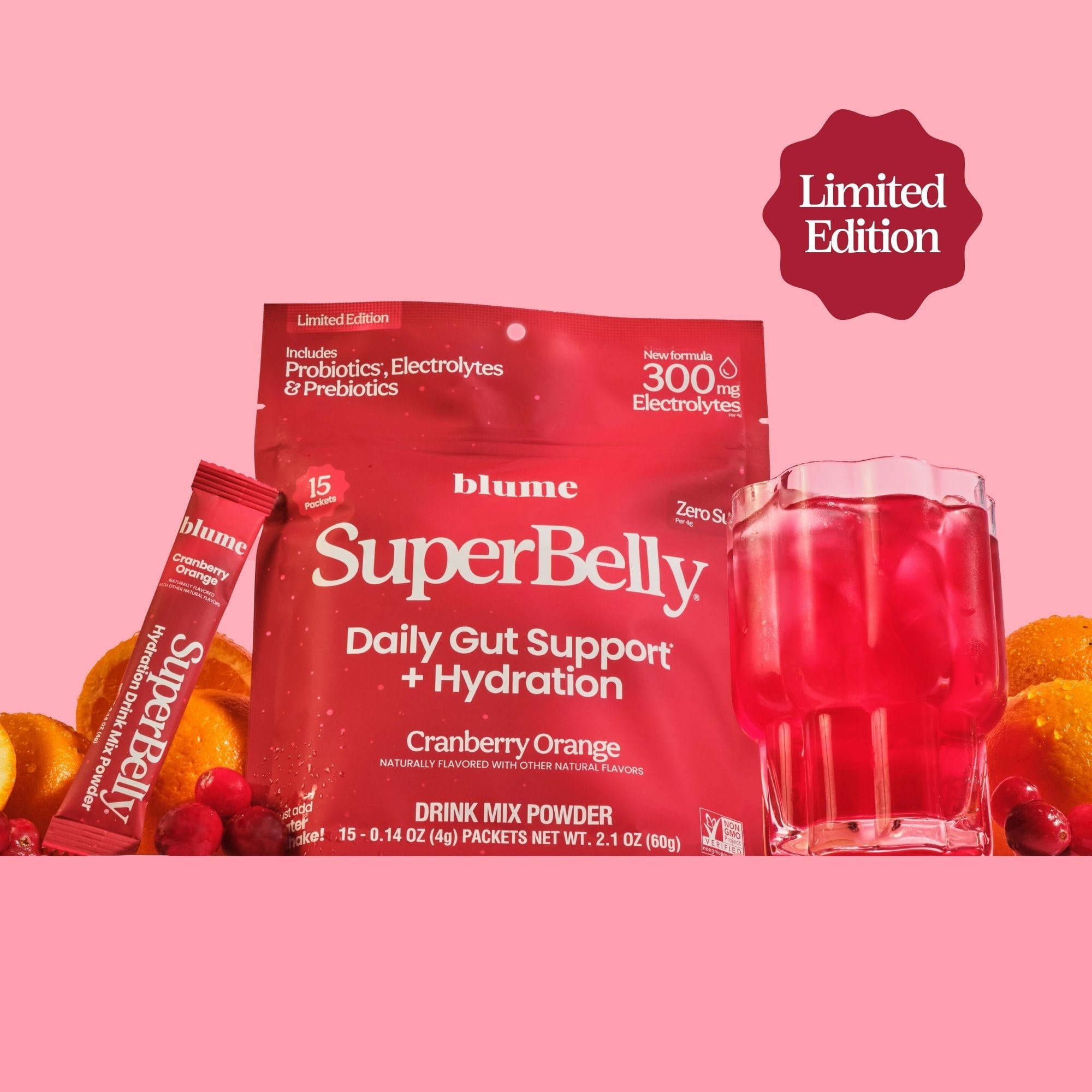 SuperBelly Cranberry Orange Pouch (15ct)