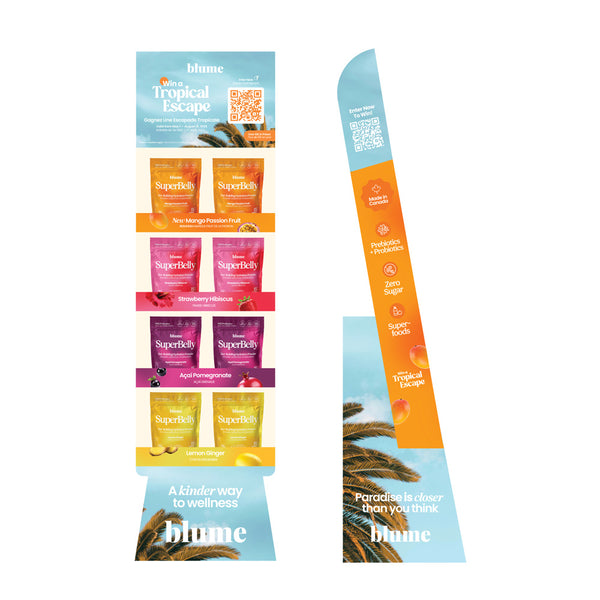 Superbelly Floor Display Full Size Pouch 24pk